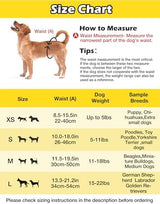 Dono Dog Diapers Female, Disposable Full Wrap with Stretchy Waist, 360° Leak-Proof, Absorbent, Heat Period Doggie Diapers for Small and Large Dogs for Heat, 14 PCS