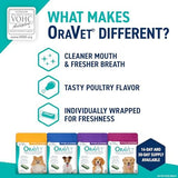 ORAVET Dental Chews for Dogs, Oral Care and Hygiene Chews (Large Dogs, Over 50 lbs.) Pink Pouch, 14 Count