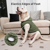 Fleece Lining Extra Warm Dog Hoodie in Winter,Small Dog Jacket Puppy Coats with Hooded Green XS