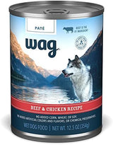 Amazon Brand - Wag Pate Canned Dog Food, Beef & Chicken Recipe, 12.5 oz Can (Pack of 12)