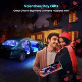 Winzwon Car LED Strip Lights, Car Accessories for Women Men, Gifts for Men Him, Led Lights for Car Decor, APP Control Inside with USB Port, Music Sync Color Change Lights for Jeep Truck, 12V