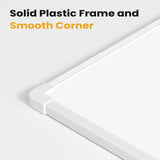 Small Dry Erase Board for Wall, 16" x 12" Double-Sided Hanging Whiteboard, Magnetic White Board with 4 Markers, 4 Magnets and 3 Mini Sticky Notes, Portable Whiteboard for Kids, School, Home, Office