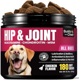 Glucosamine for Dogs Hip and Joint Supplement Chews, Chondroitin Joint Supplement for Dogs, Wuffe Joint Chews for Dogs, Dog Joint Supplement for Pain Relief with MSM, Turmeric - Chicken Flavor- 180 Ct