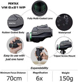 PENTAX Monocular VM 6x21 WP Easy to use with just one hand.Universal design that is ergonomically easy to operate. Bright and clear view with high contrast and excellent optical performance.Waterproof
