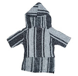 Mexican Dog Poncho Doggo Hoodie Baja Ponchos Blanket for Dogs Costume Pup Crew Pajamas Chihuahua Sweater Clothes from Small, Medium to Big Dog Made in Mexico with Recycled Fabric (4, Gray)