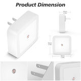 Night Light, Night Lights Plug into Wall 8-Pack, Nightlight Plug in Night Light, Dusk to Dawn Night Lamp Led (Warm White)