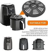 Air Fryer Replacement Parts for Ninja AF101 AF161 AF150 Air Fryer, 8.2'' Round Food Grade Air Fryer Grill Pan Grill Plate Crisper Plate Accessories Tray Rack Compatible Ninja Foodie Pressure Cooker