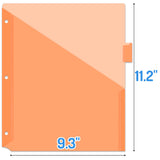 Forvencer 8 Count Dividers with Two Pockets, 8 tabs Binder Dividers for 3 Ring Binder Organizer, Multicolor, 1 Set