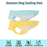 WienieDay Dachshund Dog Cooling Vest, Breathable Summer Dog Cooling & Quick-Dry Shirt for Outdoor Activities,Mini Dachshund Lightweight Clothes, Vest Small Dogs (Blue, L(16-22 lbs))