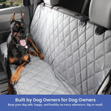 4Knines Dog Seat Cover Without Hammock for Cars, SUVs, and Small Trucks (Grey)