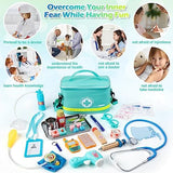 Sundaymot Doctor Kit for Kids, 34 Pcs Pretend Playset for Toddlers, Doctor kit for Toddlers 3-5, with Medical Bag, Stethoscope and Other Accessories, for Boys and Girls Fun Role Playing Game