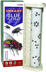 JT Eaton 444 Pest Catcher Fly Trap, Non-Toxic Indoor and Outdoor Fly Traps, White, Pack of 12