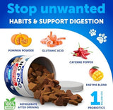 No Poo Chews for Dogs, Puppy - Coprophagia Stool Eating Deterrent - Prevent Dog from Eating Poop - Stop Eating Poop Treats with Probiotics & Enzymes - Immune, Digestive, Gut Health Support Supplement