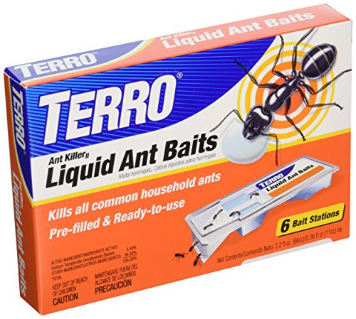TERRO T300B Liquid Ant Bait Ant Killer, 12 Bait Stations - 2 Set of 6 pcs