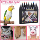 15 Colors Dog Nail Polish Pens Quick Dry, Pet Nail Polish Set for Dogs DIY Dogs Puppy Nails, Dog Safe Nail Polish Non Toxic, Odorless, Easy to Apply