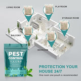 DALIYREPAL Pest Repellent Pouches Rodent Repellent Peppermint, Mouse Repellent Peppermint to Repel Mice and Rats, Mice Repellent for House,Rat Repellent Outdoor/Indoor 10 Counts/Bag