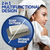 T.Taio Esponjabon Mother of Pearl Soap Sponge - Cleansing Shower Scrubber - Cleaning Bath Wash Scrub - Oil Removal - Massage & Lather Foot, Elbow, & Face - Bathroom Accessories - Fresh Scent (5-Pack)