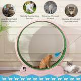 Cat Exercise Wheel, 47.2" Cat Treadmill, Carpeted Runway, Easy to Install, Suitable for Most Cats