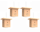 Best Bee Brothers Bee Traps for Outside. Carpenter Bee Trap, Pinewood bee Box Traps. Bee Trap, Outdoor. 4 Pack