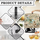 Stand Mixer Cover for Stand Mixer or Coffee Maker with Handle for KitchenAid Dust Cover with Pockets for Accessories (Butterfly and Leaves)