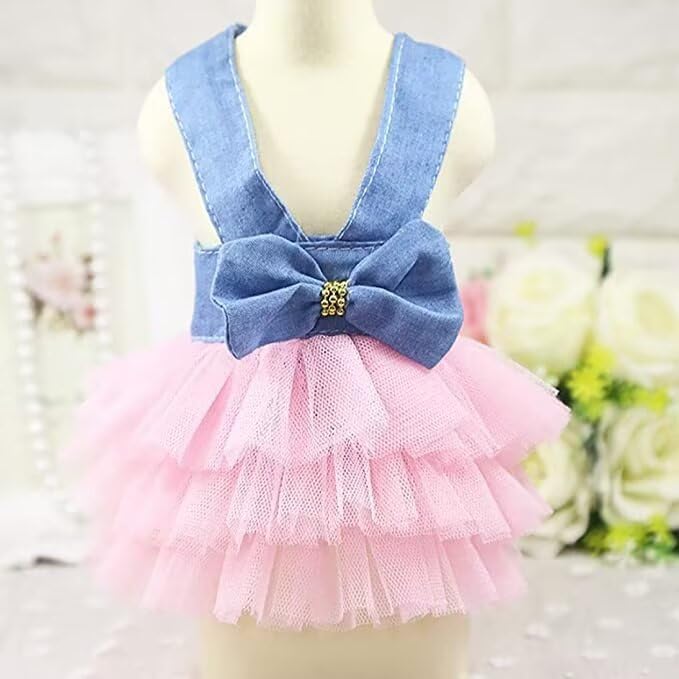 Chihuahua Fancy Dress for Dog Cats Clothes Puppy Dresses for Medium Dogs Wedding Fashion Doggie Winter Dresses XL