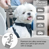 BWOGUE Pet Dog Cat Seat Belts, Car Headrest Restraint Adjustable Safety Leads Vehicle Seatbelt Harness (1 Pack)