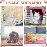 4 Pcs Waterproof Guinea Pig Blankets Washable Small Animal Fleece Bedding Absorbent Guinea Pig Cage Liners Reusable Pet Pee Pad Sleep Mat Pad Cover for Hamster Ferret (Paw Print, 28 x 41 Inch)