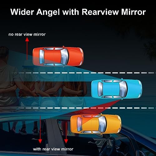 LivTee Blind Spot Car Mirror, HD Glass Frameless Convex Side Mirror Blindspot, Wide Angle Rear View Car Mirrors for Cars SUV Trucks and RVs - Car Accessories