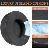 SOULWIT Cooling Gel Ear Pads Replacement for Corsair Virtuoso RGB Wireless XT SE Gaming Headset, Earpads Cushions with High-Density Noise Isolation Foam, Added Thickness - Black