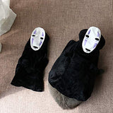ChoChoCho Pet Costumes Spirited Away No-Face Cosplay Costume for Dogs & Cats, Plush Anime Robe for Halloween, Adjustable Velcro Design, Perfect for Small to Large Pets (S/M)