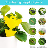 NiHome 48-Pack Yellow Sticky Traps with Twist Ties Indoor & Outdoor Plant Bug Fly Glue Catcher Nontoxic Odorless for Home Garden