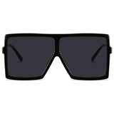 GRFISIA Square Oversized Sunglasses for Women Men Flat Top Fashion Shades
