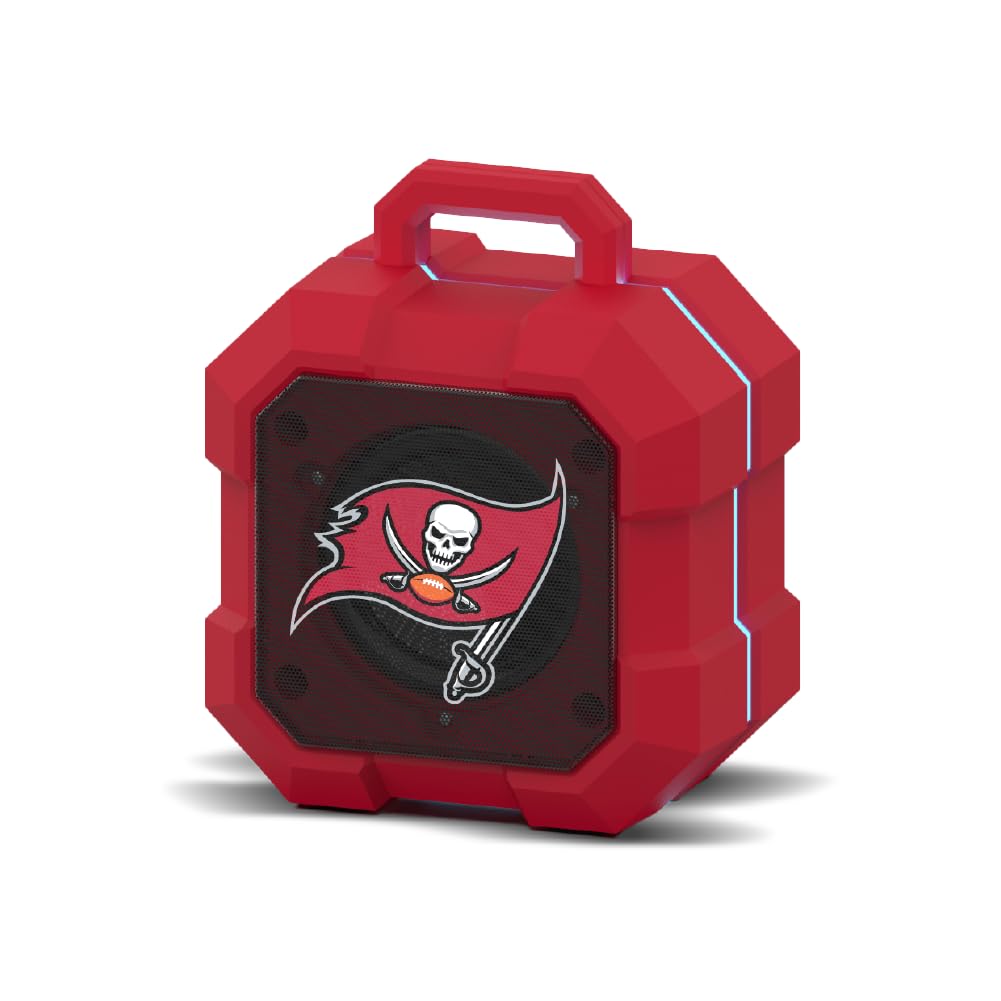 SOAR NFL Shockbox LED Wireless Bluetooth Speaker, Tampa Bay Buccaneers