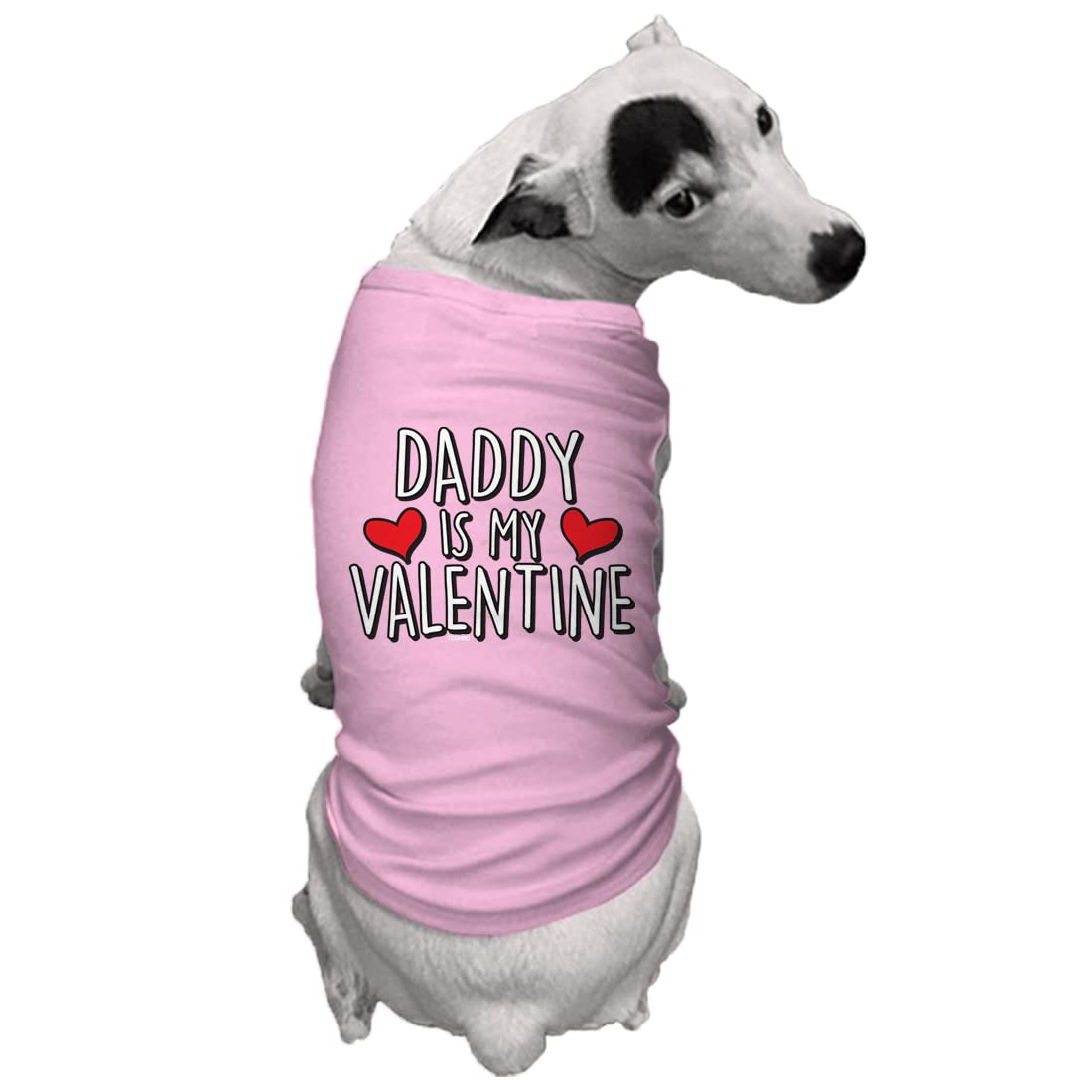Daddy is My Valentine Dog Shirt (Pink, X-Small)