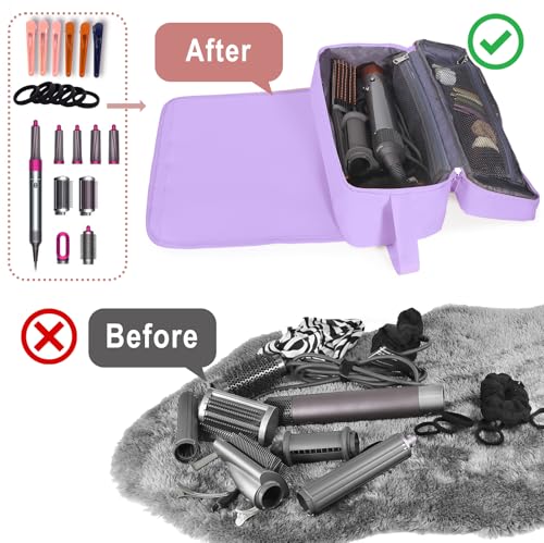 Hair Tools Travel Bag with Heat Resistant Mat Hair Styling Accessories Storage Case for Hair Dryer Flat Iron Straightener Curling Iron Haircare Accessories Travel Essentials for Women