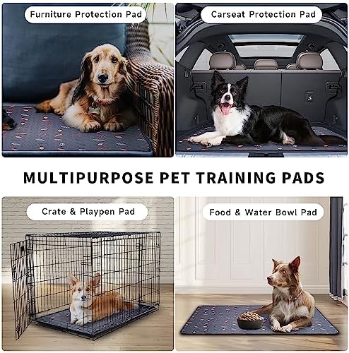 Washable Pee Pads for Dogs Extra Large 36" x 72" 2-Pack, Reusable Puppy Pads Pet Training Pads, Waterproof Dog Pee Pads for Crate, Whelping Pad, Non-Slip Protects Against Urine Leakage