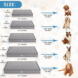 VANKEAN Dog Bed Soft Crate Pad Mat Reversible Warm& Cool, Washable Comfy Kennel Pad with Orthopedic Egg-Crate Foam for Small Medium Large Dogs, Water-Resistant Pet Bed, Grey