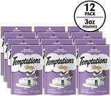 TEMPTATIONS Classic Treats for Cats Creamy Dairy Flavor 3 Ounces (Pack of 12)