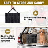 Dog Stairs for Car - Foldable Dog Ramps for Large Dogs with Non Slip Surface, Portable Dog Steps for Cars and SUV, Truck, Support Up to 200 Lbs