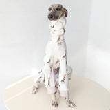HDKUW Italian Greyhound Sweater, Polar Fleece Turtleneck Dogs Outfit Onesie Clothes, Winter Warm Nordic Dog Pajamas for Afghan Hound Whippet Borzoi Saluki Giraffe XL