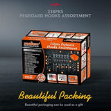 HORUSDY 238-Piece Pegboard Hooks Assortment, Pegboard Accessories with Pegboard Bins for Organizing Various Tools