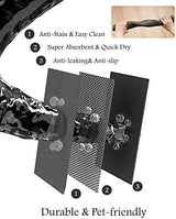 Pet Feeding Mat-Absorbent Dog Mat for Food and Water Bowl-No Stains Quick Dry Dog Water Dispenser Mat-Dog Accessories Pet Supplies-Dog Water Bowl for Messy Drinkers