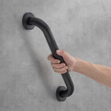 Grab Bars for Shower, 1 Pack 24-Inch Anti Slip Shower Handles for Elderly, Safety Shower Grab Bar, Stainless Steel Handicap Grab Bars for Bathroom (Black 1" Diameter)