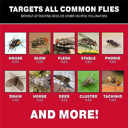 Catchmaster Pro Series Fly Bag 8-Pack, Hanging Fly Trap Outdoor Home, Bug Catcher and Flying Insect Trap with Natural Attractant, Pet Safe Pest Control, XL Bag for Backyard, Pool, Patio & Camping