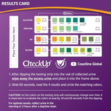 CheckUp at Home Wellness Test Kit for Cats | 2lb Hydrophobic Litter for Urine Collection, 2 Test Strips for the detection of the 4 most common health Indicators - pH, Protein , Glucose, Blood in urine
