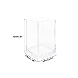2 Pack Clear Acrylic Pencil Pen Holder Cup, Clear Makeup Brush Holder, Acrylic Cosmetic Brushes Storage