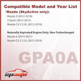 EPAuto GPA0A (PE07-13-3A0A) Replacement for Mazda Rigid Panel Engine Air Filter for SkyActiv Mazda 3 (2013-2018), Mazda 6 (2014-2021), CX-5 2.5L (2013-2024)