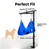 Mluyeri Dog Grooming Arm with Hammock Rotatable, Foldable Adjustable Height Dog Grooming Table Arm and Restraint Leashes for Small Medium Dogs at Home or Salons