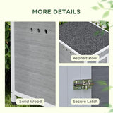 PawHut Duck Coop, Wooden Chicken House Rabbit Hutch with Openable Roof, Removable Floor, Double Doors, Ramp, Duck House for 3-6 Chickens, Geese, 30" x 38" x 30"