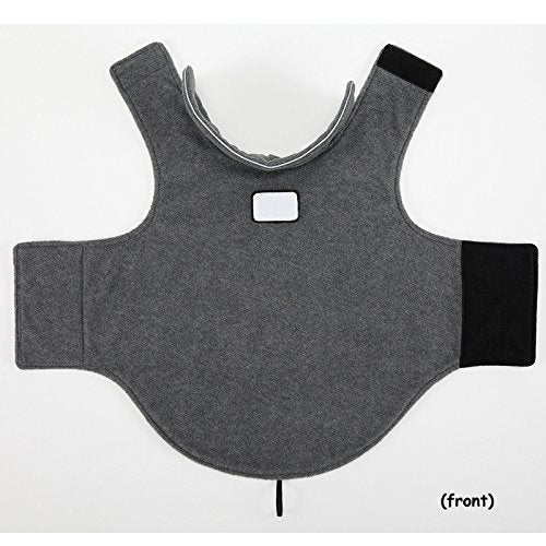 Creation Core Windproof Plush with Sport Vest Dog Clothes Night Reflective Jacket Pet Keep Warm Jacket No Pull No Choke Design Eco-Friendly for Small and Large Big Dog(Grey XXXL)